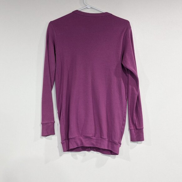 *3/$10* American Apparel V-Neck Cardigan Purple Size XS/Small - Picture 2 of 3